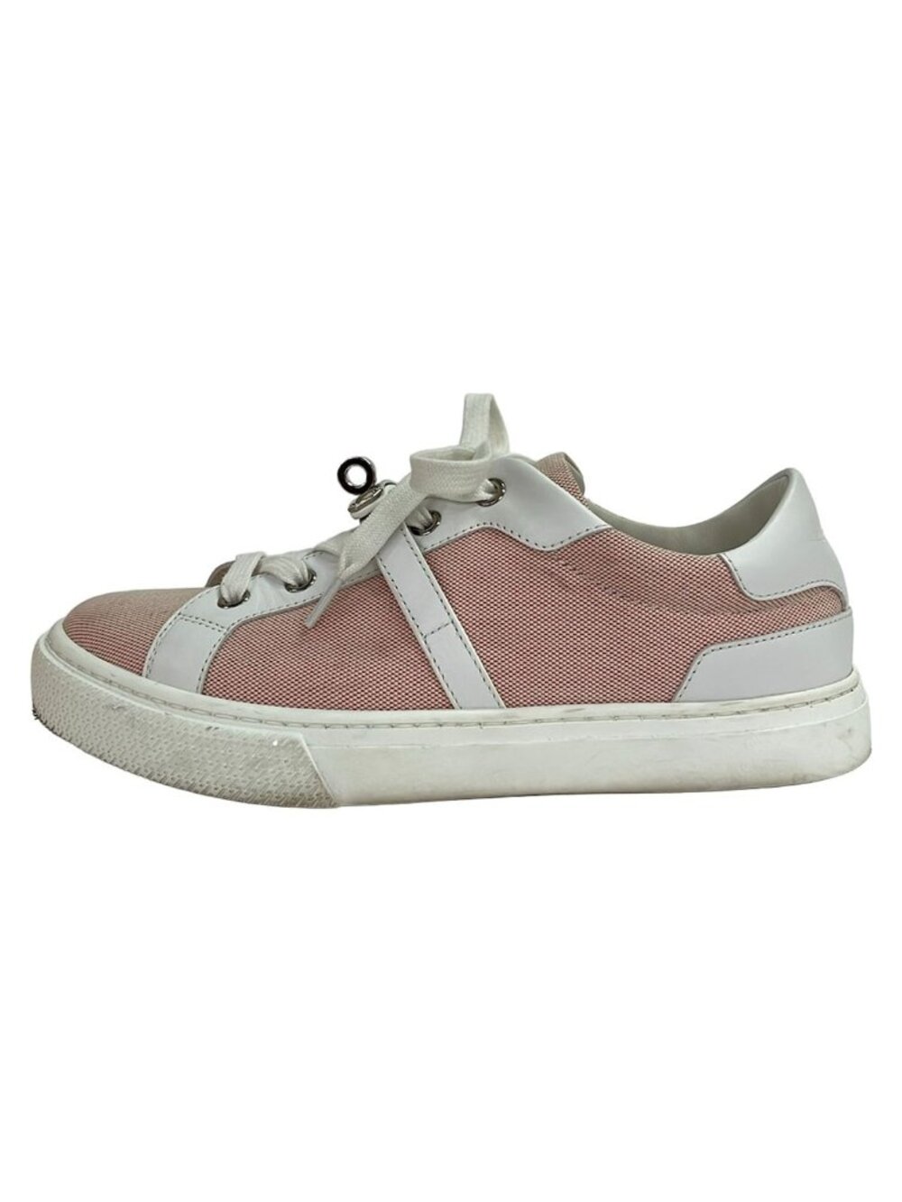 Hermes Sneakers Day White Red Kelly Silver Leather